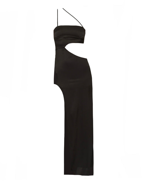 MELINA SILK-SATIN GOWN DRESS